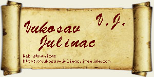 Vukosav Julinac vizit kartica